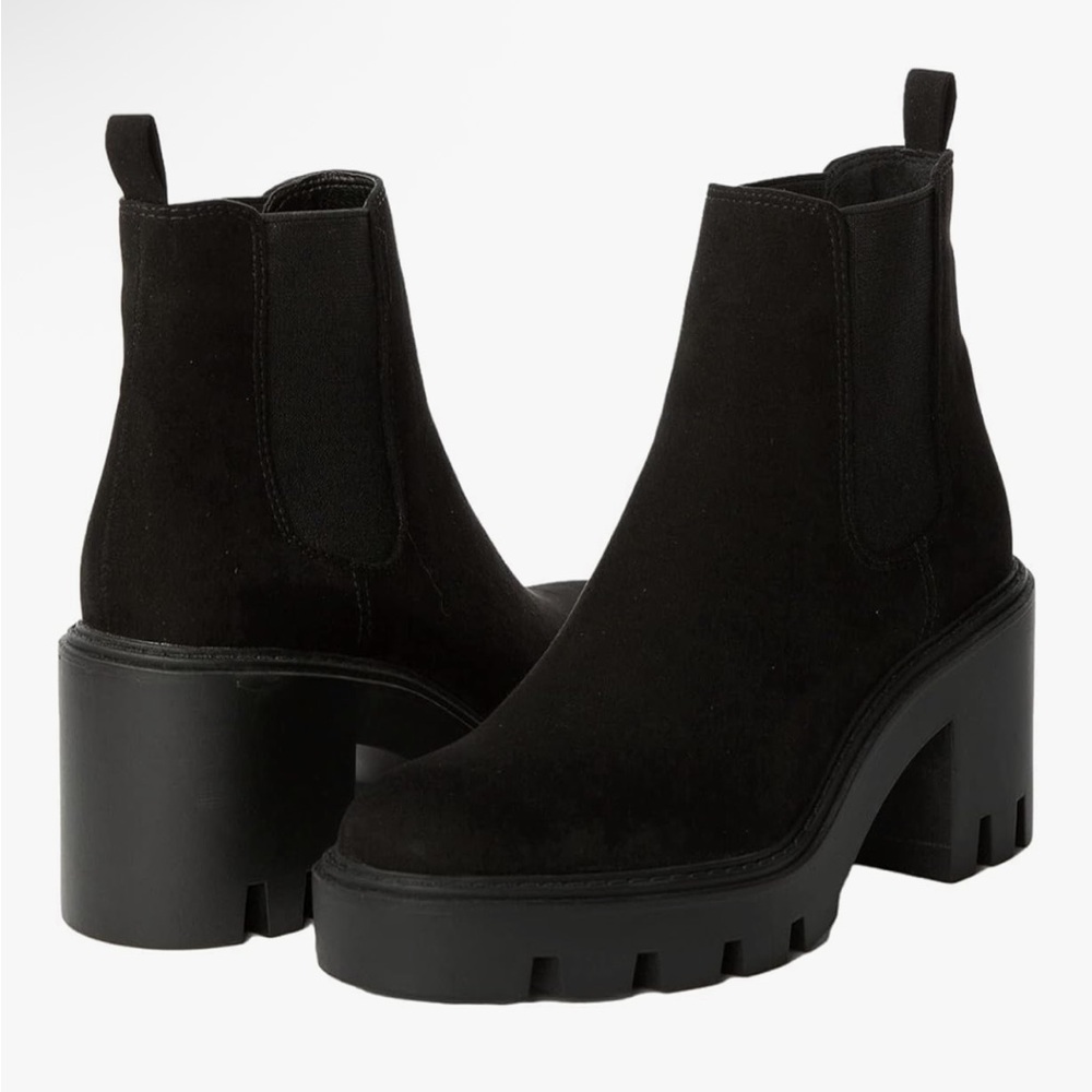 Chelsea Ankle Boots NEW RedTop Platform Heel Chunky Block Lug Sole Women’s Sz 6 - Picture 4 of 8
